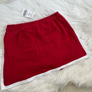 Vintage 80s Indiana University Tailgate Football Red Athletic Cheer Skort Skirt